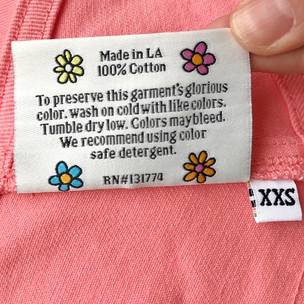BIG BUD PRESS Flamingo Pink Denim Overall Shorts NWOT Shortalls XXS - Picture 15 of 16